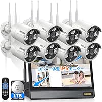 HD NVR Kit 防犯　カメラ　監視カメラ　無線　ワイヤレスカメラ Hiseeu製NVR増設可能】 500万画素 防犯カメラ ワイヤレスカメラ