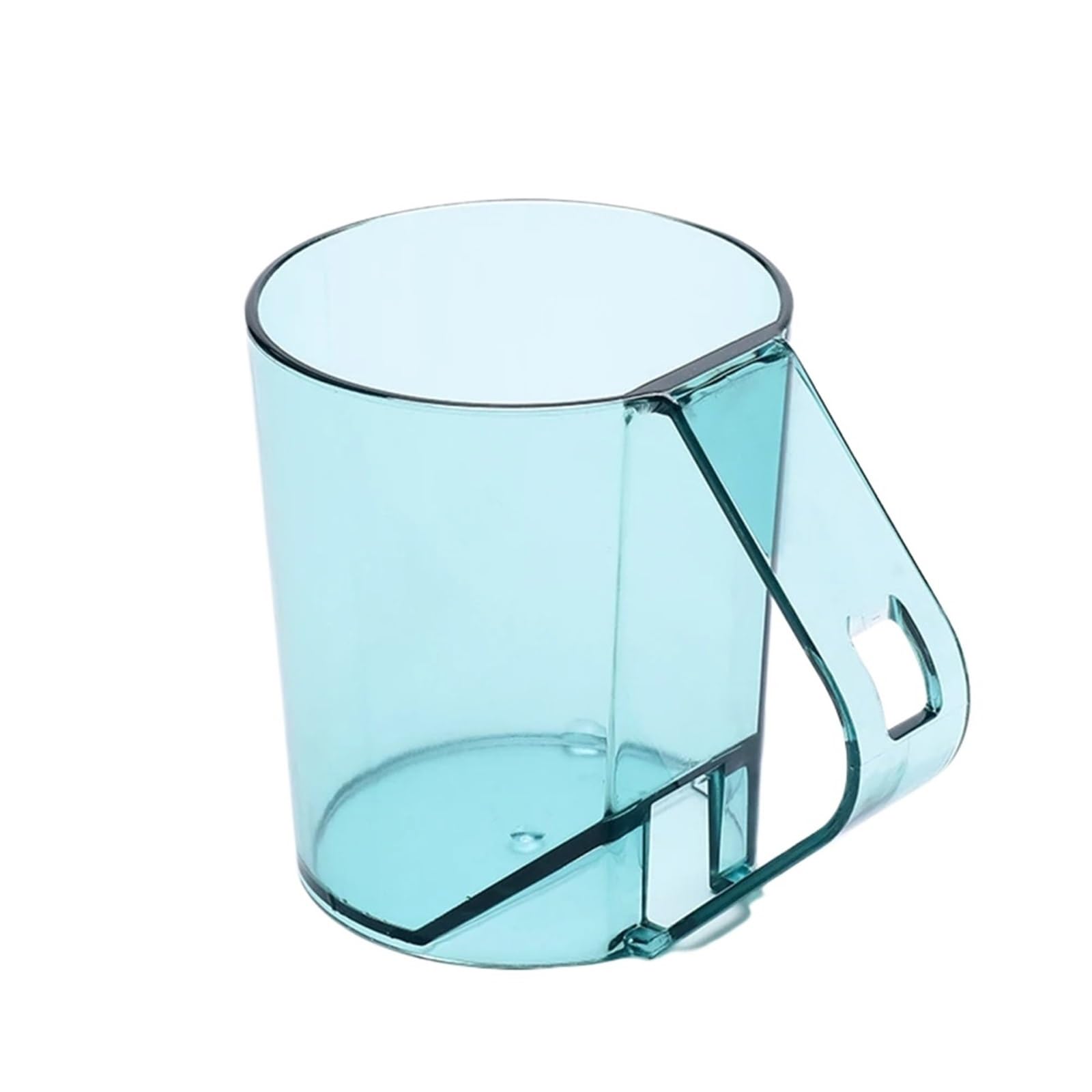 3pcs Tooth Cup Wash Portable Plastic Toothbrush Bathroom Transparent Mouthwash Holder Supplies For Toothpaste(Blue)