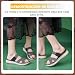Imagen de Acfoda Sandalias de Mujer de Verano Zapatillas cómodas con Soporte ortopédico Zapatos Moda Elegantes Informales Suaves y livianos Negro 41