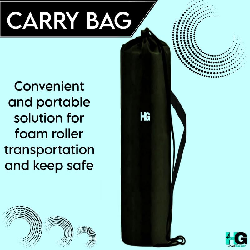 Image of Foam Roller for Exercise and Deep Tissue Massage Roller, Gym Exercise Roller, Workout Foam Roller for Knee Exercise and Pain Relief, Myofascial Release Roller for Back pain - 60 Cm Navy Blue