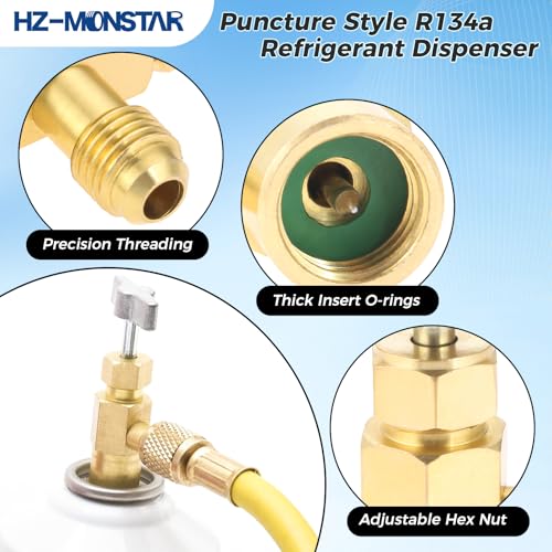 R134a Can Tap Puncture Style, Dispensador Refrigerante miniatura 4