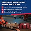 First Responder Trauma First Aid Kit Bag Fully Stocked Emergency Medical Kit for Workplace, Vehicle & Home OSHA & ANSI Compliant Portable Red