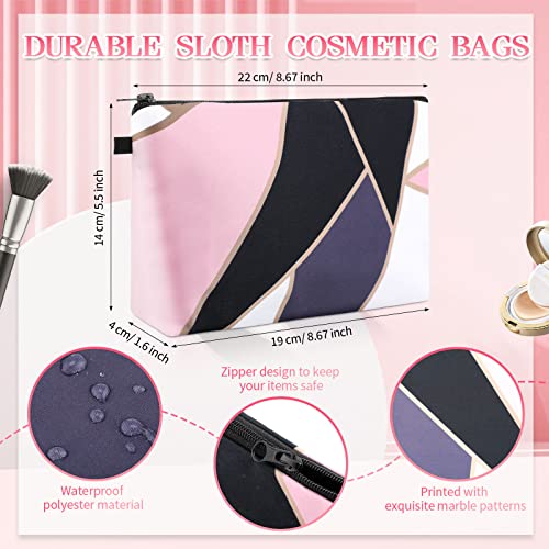 Dunzy 20 Pcs Makeup Bags Bulk Graduation Gift Cosmetic Bag Makeup with Zipper Pouch Waterproof Portable Travel Toiletry for Women Teacher Birthday Thanksgiving Christmas Gifts(Marble)2