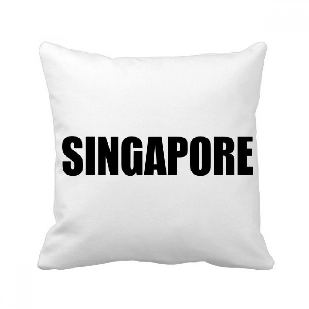 Coussin Singapour noir 40x40cm multicolor carré pour déco salon