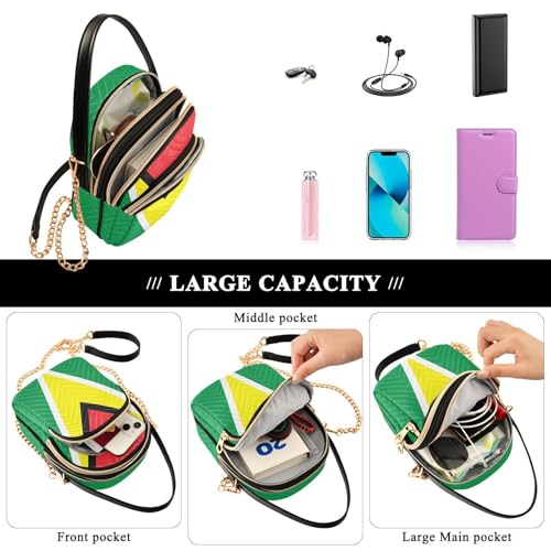 Image of Patriot Flag Cell Phone Purse Crossbody Handbag Durable Shoulder Bag Sturdy Travel Pouch