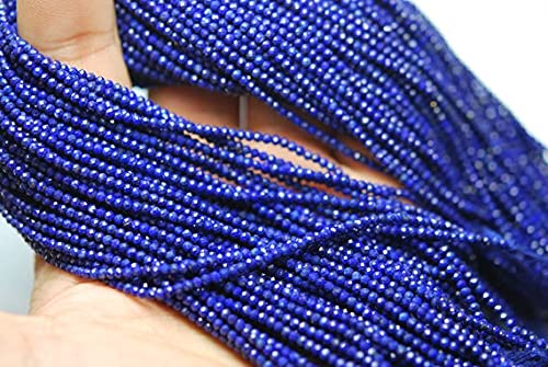 Lapis-lazuli naturel en fil de perles facettées de 2.30mm pour créer un cadeau personnalisé unique