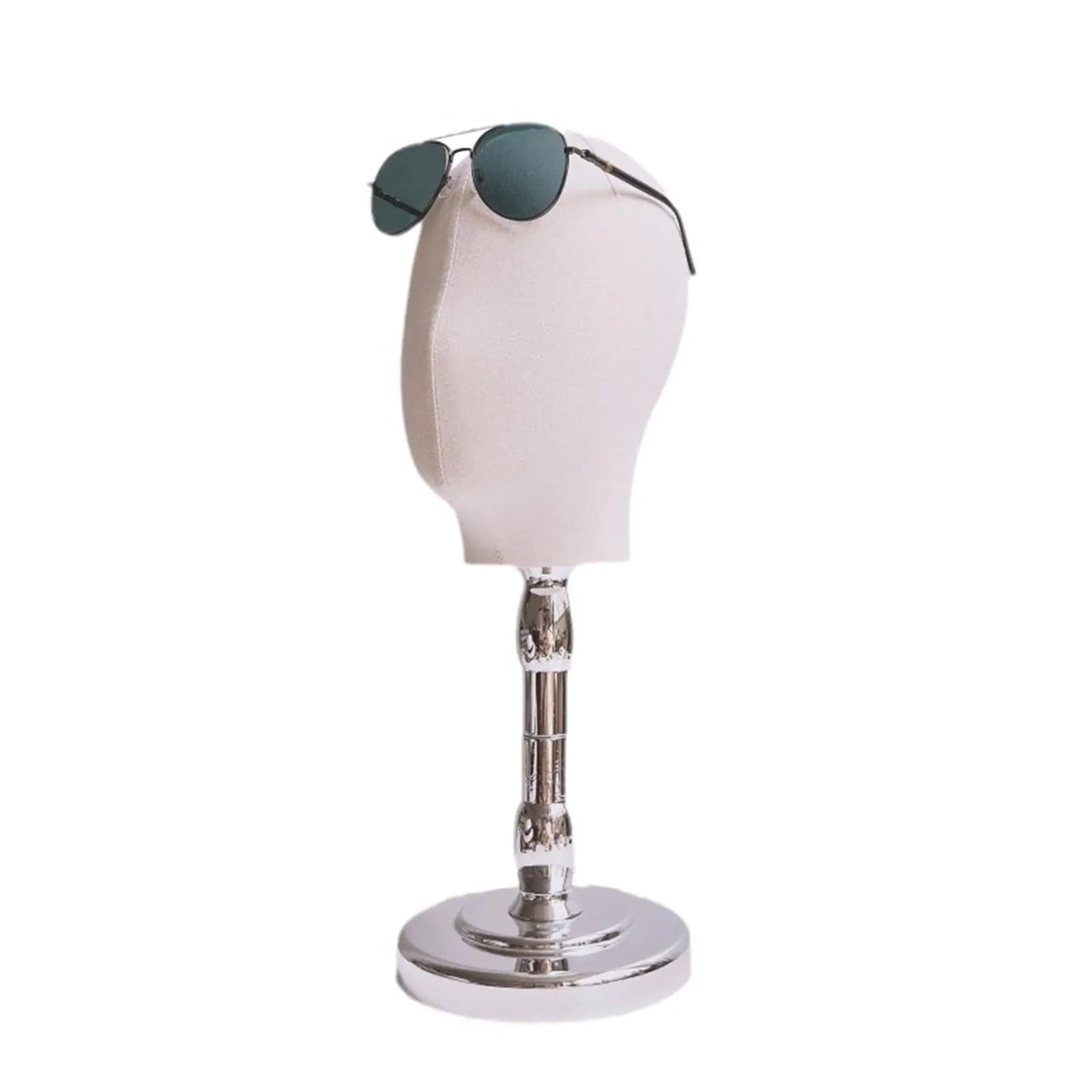 Mannequin Head Wig Display Hat Rack , Stand,Multipurpose, Home Decor, Manikin for Hats(Argent Base)