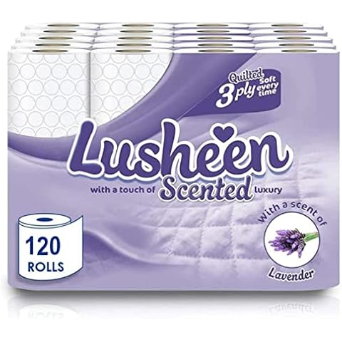 Lusheen Quilted Lavender Toilet Rolls - 60 Pack Cover