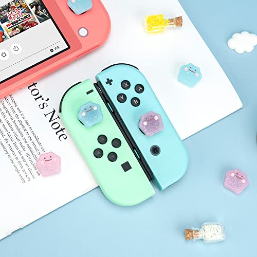 Wishaven Joycon Thumb Grip Caps Compatible With Splatoon Nintendo Switch, Soft Silicone Joystick Cover For Nintendo Switch/Oled/Lite Controller, 4Pcs - Ditto #TOP6
