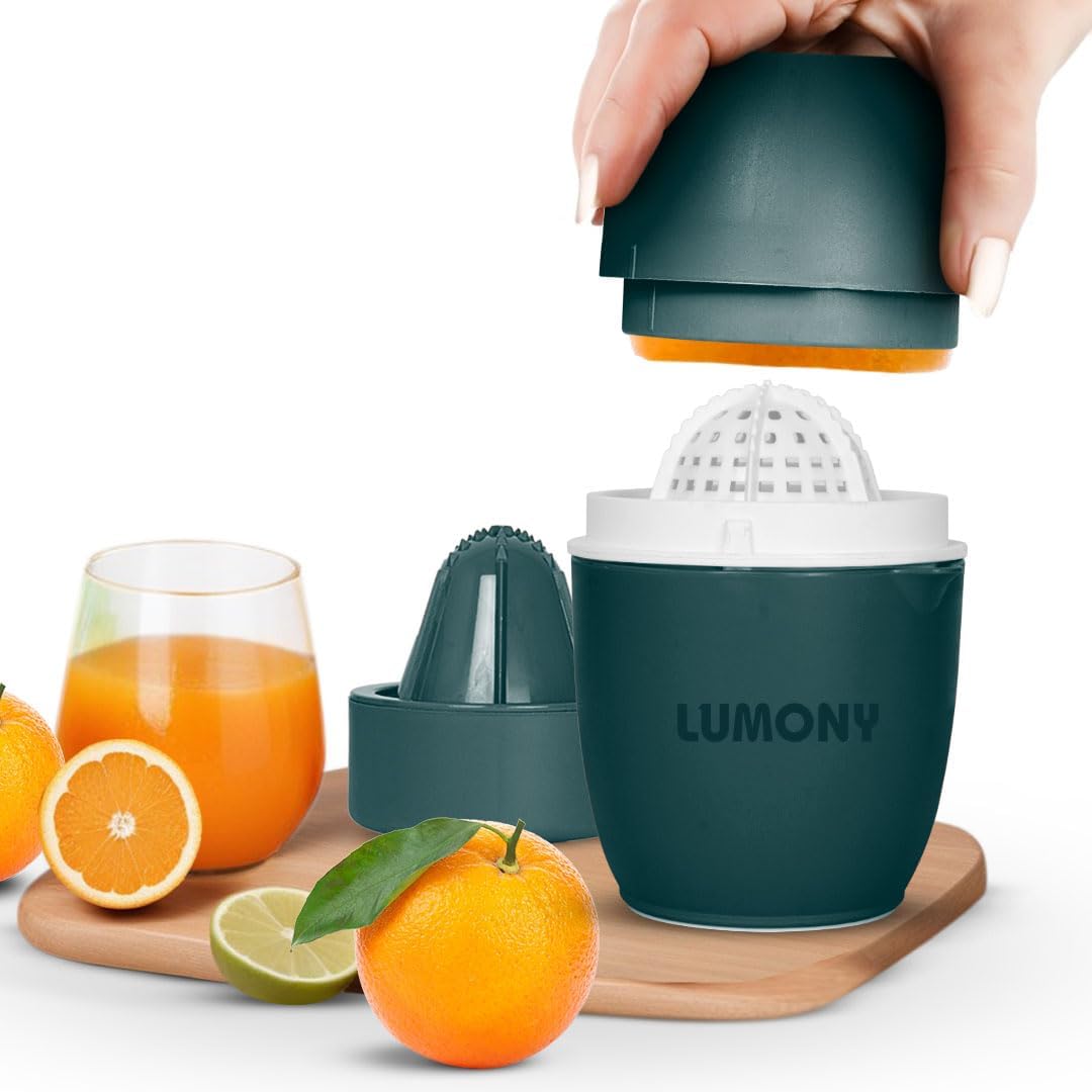 Juicer For Home LUMONY® Manual Hand Press Juicer Manual citrus juicer Orange juicer manual juicer for fruits Citrus Press Hand squeezer and Vegetable (Green)