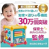 モンテッソーリ 【楽しく知育！プロ推薦】 赤ちゃん おもちゃ アクティビティキューブ知育玩具 0歳 6か月～ わくわく6キューブ【食品衛生法試験合格】安全設計 高い耐久性 音が鳴る 赤ちゃん 0歳 1歳 2歳 誕生日プレゼント 男の子 女の子 ベビー 幼児 出産祝い ギフト【日本正規品】
