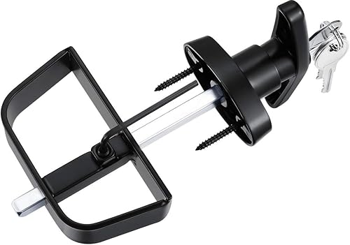 Kit de cerradura de puerta de cobertizo con manija en forma de T de QANVEE, con 4 llaves, juego de herrajes para puerta de cobertizo y granero de