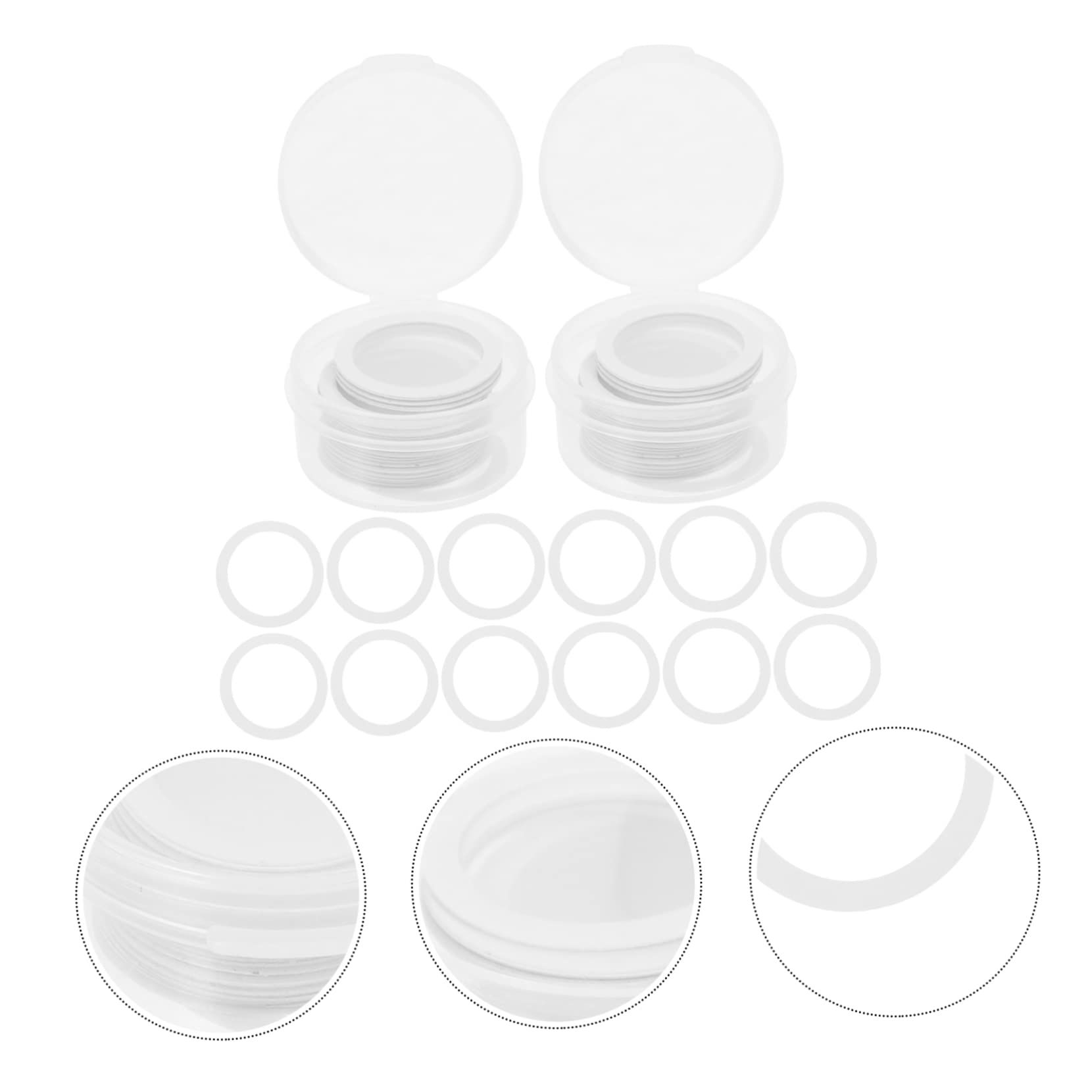 NULYLU 120 pcs Flute Diaphragms Replacement Membranes Durable Supplies for Guitar Ukulele and Musical Instruments Easy to Store and Carry Practical