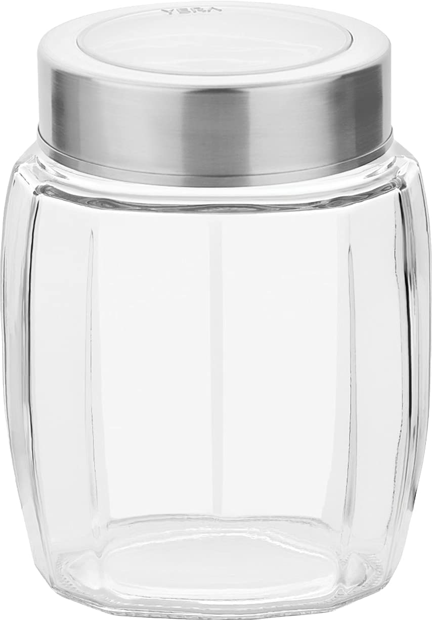 Yera Glass Jar With Airtight Lid Transparent Containers For Kitchen