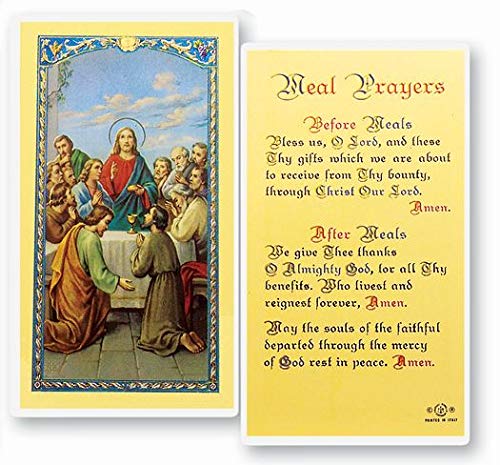 WJ Hirten E24-373 Meal Prayers, The Last Supper Clear Holy