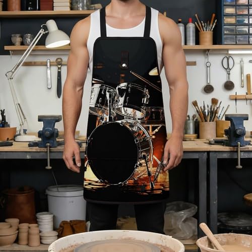 Delantal de trabajo ajustable para hombres y mujeres miniatura 4