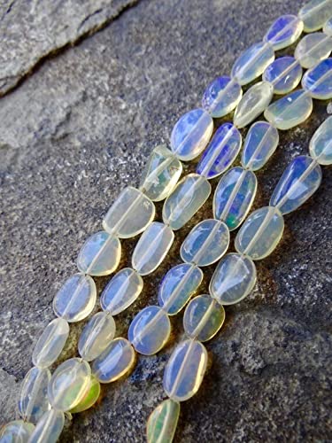 Opale d'Éthiopie en fil de perles lisses pour créer vos propres bijoux bohèmes chics