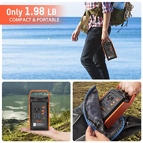 83Wh Portable Power Station, Takki Camping Solar Generator Power Bank With Flashlight And 110V Ac Outlet Battery Backup For Camping Fans Home Laptop Emergency #TOP6