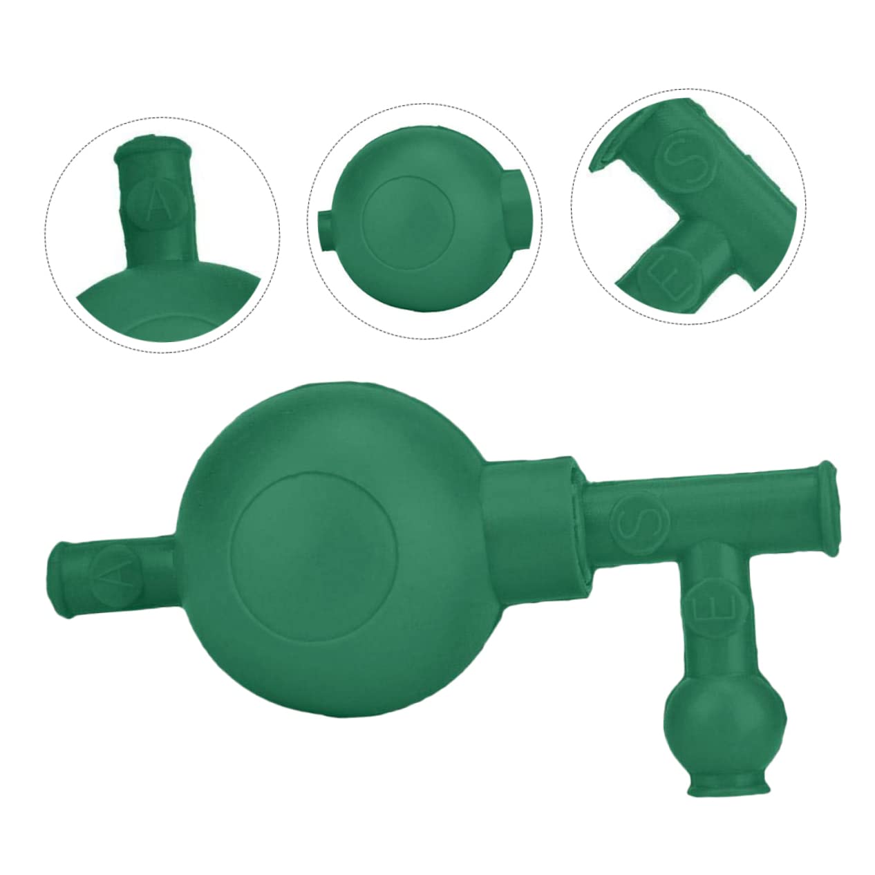 CIYODO 2pcs 3 Quantitative Suction Ball Chemistry Lab Equipment Suction Bulb Valves Pipette Filler Pipet Filler Light Bulbs Filling Machine 3 Valves Quantitative Filler Safety Valves