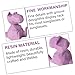 MOUGIGI Adorable Dinosaur Eyeglass Holder – Set of 4 Colorful Resin Display Stands for Eyewear Storage – Unique Nightstand & Desktop Organizer for All Ages – Perfect Home & Office Decor