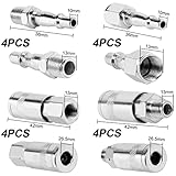 Supernic 12PCS Air Line Connectors 1/4" BSP Air Line Hose Compressor Fitting Male and Female Thread Quick Release for Compressor Tools - Image 2