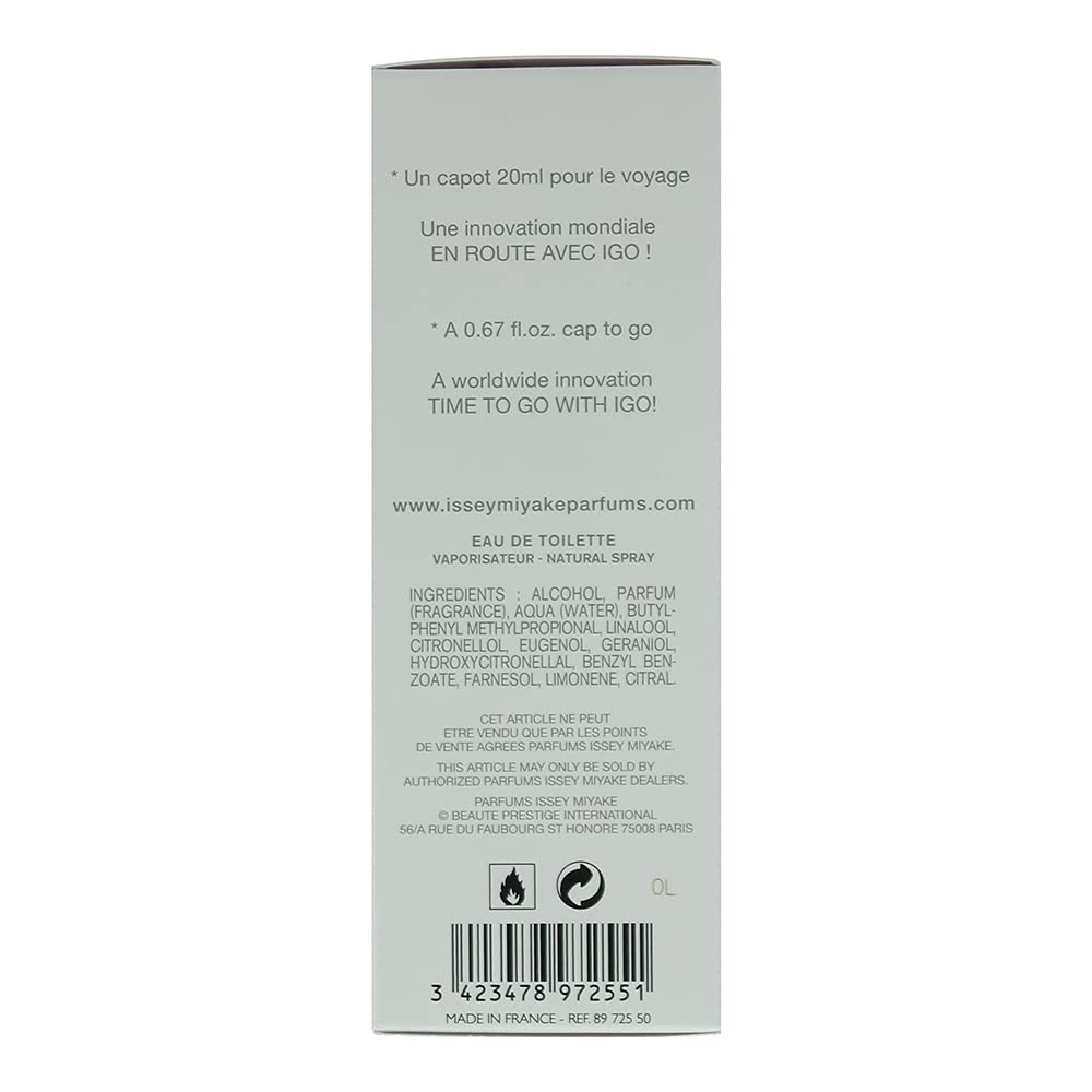 Issey Miyake - L'Eau d'Issey Pour Homme Eau de Toilette - Perfume de Hombre Amaderado y Acuático con Yuzu, Nuez Moscada y Sandalo - Fragancia Fresca y Sofisticada