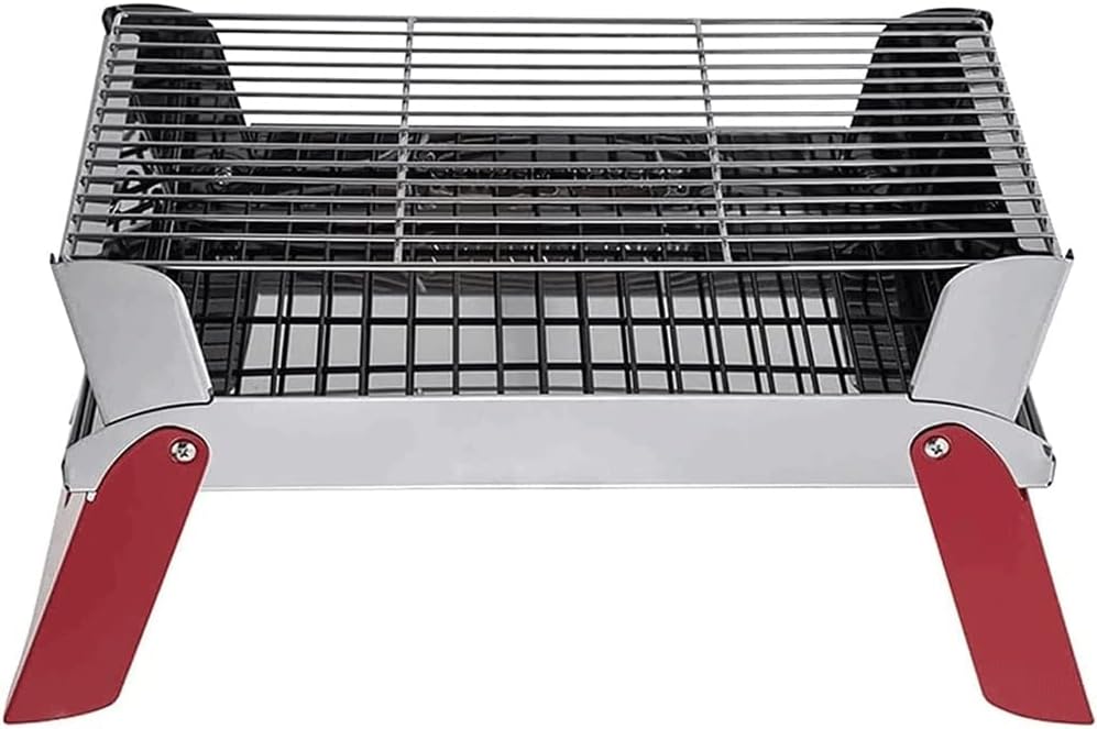 Charcoal Grill Mini Stainless Steel Folding Portable BBQ for Outdoor Cooking Camping Hiking Picnics