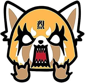 Set of 3 AGGRETSUKO Printed Decal Sticker - Sticker Graphic - Auto, Wall, Laptop, Cell, Truck Sticker for Windows, Cars, Trucks