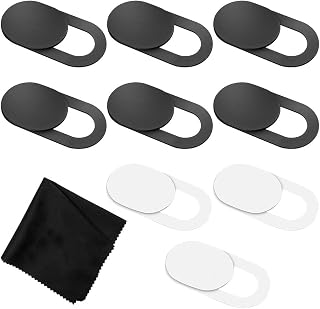 NewZC Ultra Thin Design Webcam Cover 9Pcs Web Camera Privacy Security Cover Oval Privacy Blocker Sliding Shield Strong Self-Adhesive Webcam Cover Slider for Laptop PC MacBook iMac Computer iPad