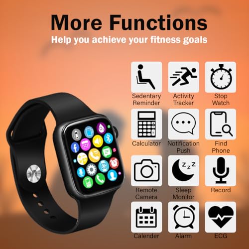 Image of PunnkFunnk T55 Ultra Smart Watch with 2 Series | HD 1.83 inch Display | Bluetooth Calling | Sports Mode | Health Mode | Sleep Tracking | Compatible with All Android & iOS (Black Strap)
