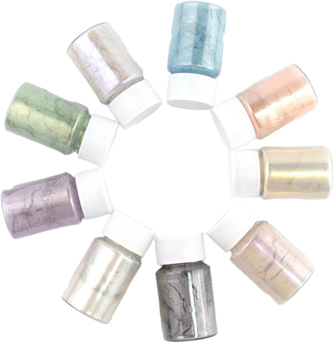 STOBOK 27pcs Natural Mica Pigment Set Handmade Makeup Accessories Pigment Powder for Nail Art Crafts