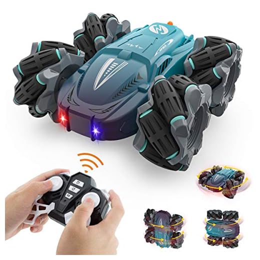 Baztoy Coche Teledirigido, 4WD Drift Stunt Coche RC, 2.4GHz Rotación de 360°Coche de Juguetes Niños 2 3 4 5 6 7 8 9 10 11 12 13 Años, Coche Radiocontrol para Regalos Navidad Cumpleaños Juegos