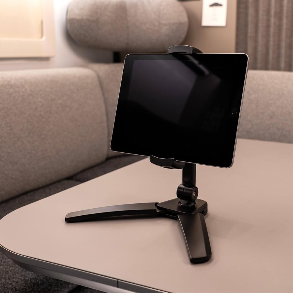 Soporte para teléfono móvil, smartphone, tableta, soporte para teléfono móvil, soporte de pared, metal negro