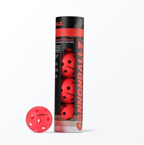 Bolas de pickleball para interiores, paquete múltiple, bola fluorescente de 26 agujeros, bolas de pickleball duraderas aprobadas por USAPA para
