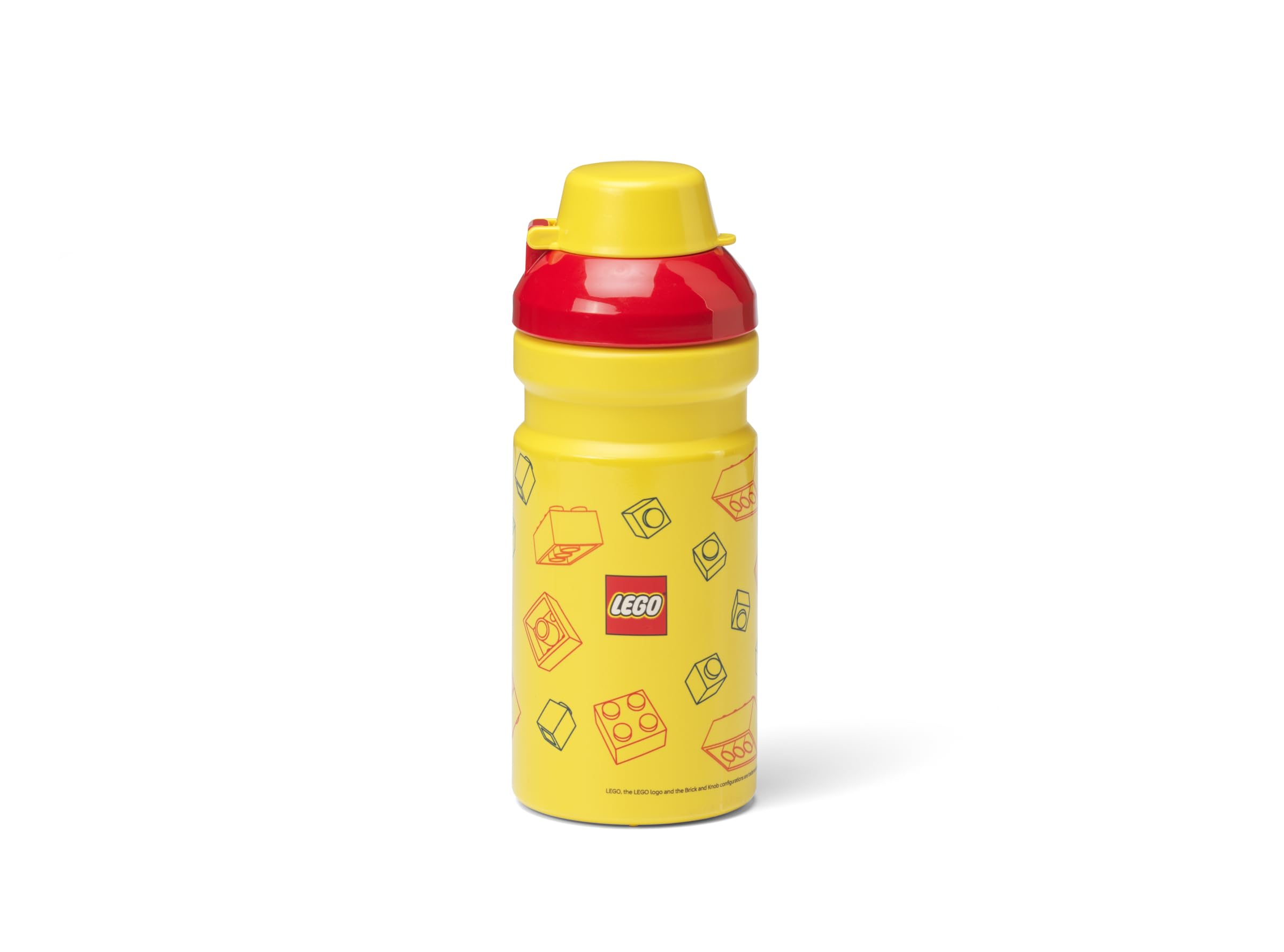 LEGO Drinking Bottle Brick Art Line Water Bottle with Building Block Design, Lightweight, Reusable, for School, Sports and Daily Use
