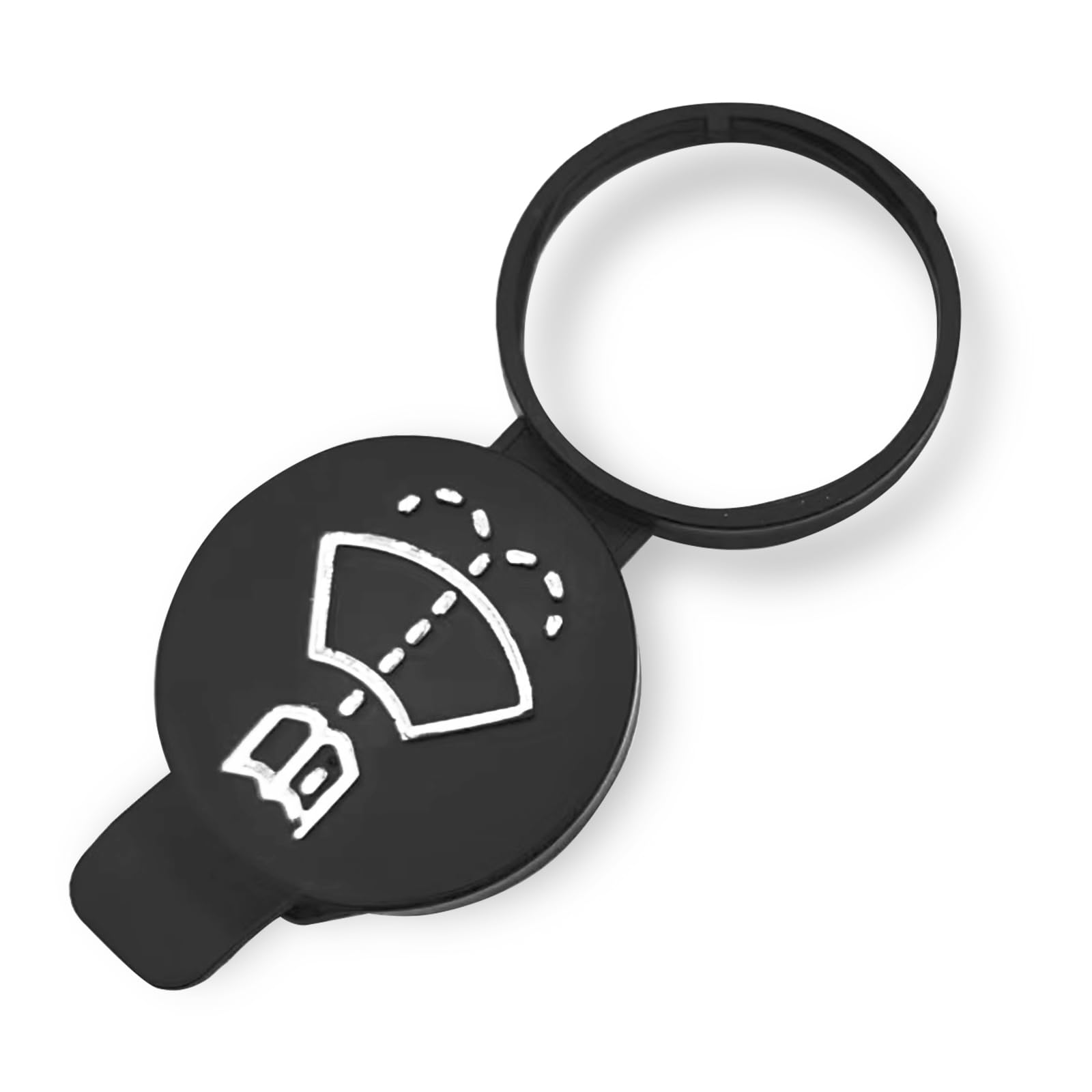 Automotive Fluid Tank Bottle Cap, Windshield Washer Cap, Glass Washer Fluid Reservoir Cap, Compatible with Gmc Chevrolet Buick Cadillac 13227300 12767700 1288573 19172571 (Black)