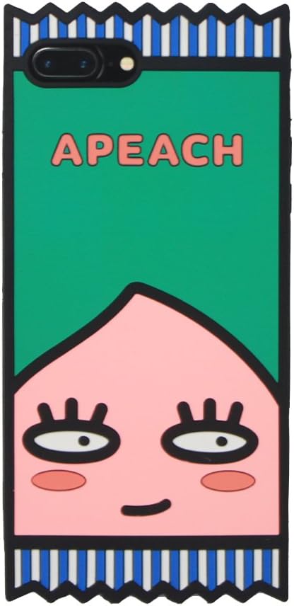 iPhone 7 Plus/iPhone 8 Plus Silicone Case, 3D APEACH Cartoon Style Soft Case, Cute Stylish Shockproof Protective Soft Flexible Shell Case For iPhone 7 Plus/iPhone 8 Plus (iPhone 7 Plus/8 Plus, APEACH)