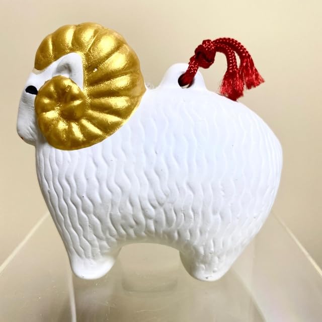 Amazon.co.jp: 築地 波除稲荷神社 授与鈴 羊 干支未鈴 電通年賀