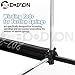 BOODVON 2 Pcs Winding Bars for Garage Door Torsion Spring with Non-Slip Rubber Handle, Zinc Steel Winding Rods Garage Door Hardware for Adjusting or Replacing Garage Door Tension Springs, Black