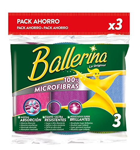 Ballerina Bayeta Microfibras - 3 Unidades
