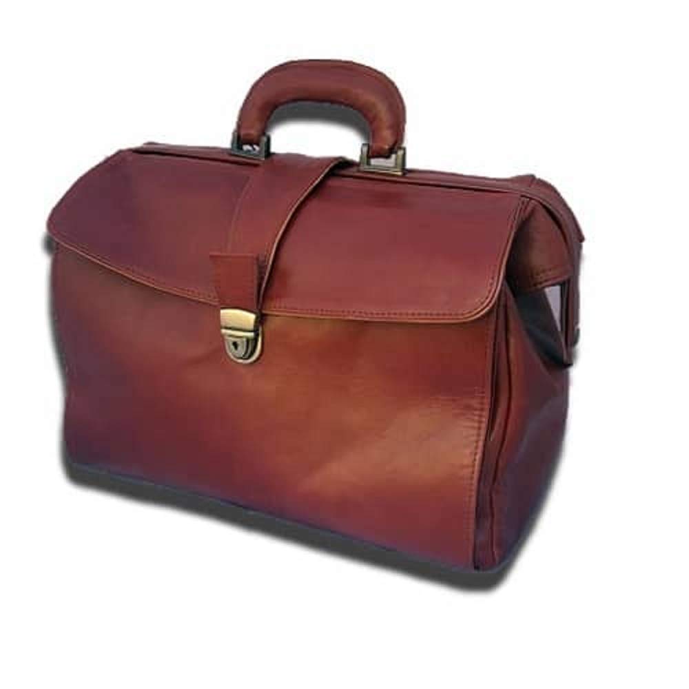 altieri BORSA DA MEDICO IN VERA PELLE MOD: DOCT -MARRONE CUOIO l38 x h24 x p18 cm