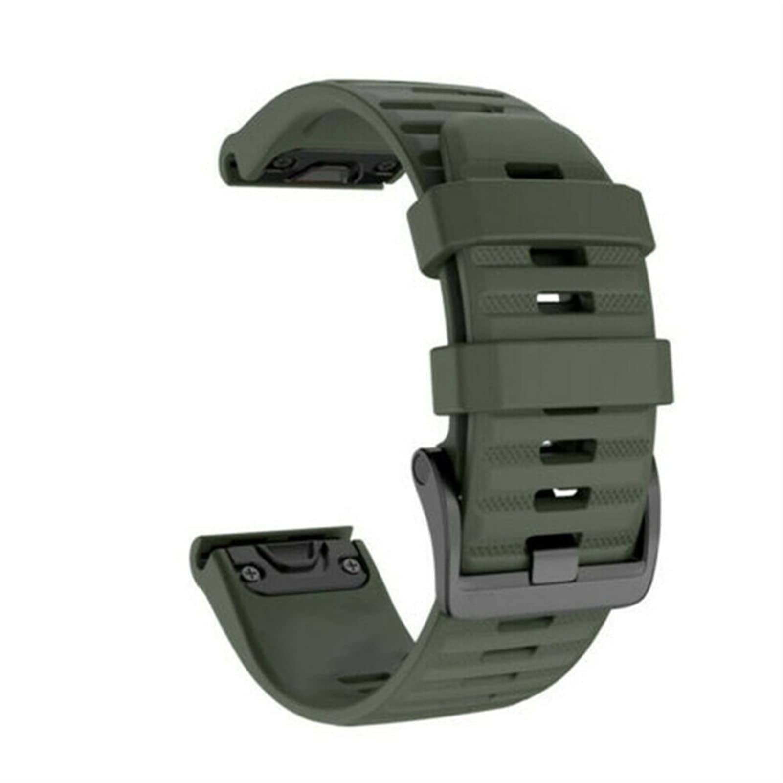 CZKE 22 26mm Silicone WatchBand Strap For Coros VERTIX 2 Smart watch Quick Easy Fit Wristband Belt Bracelet Correa (Color : Army Green, Size : 22mm)