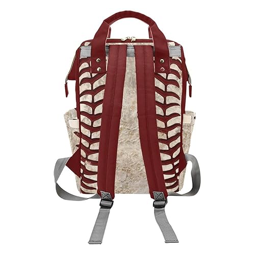 Miniatura 2 de Bolsas de pañales de flores impresas Mochila con nombre Bolso de bebé personalizado Bolsa de pañales de enfermería Regalos, Personalizado 11,