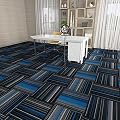 Carpet Tiles Commercial,Heavy Duty Square Cuttable Carpet Floor Tile with Adhesive Stickers 20x20 Inch Washable Asphalt Backing Tile Stickers -for Home Office Hotel(Size:16pcs,Color:Blue)