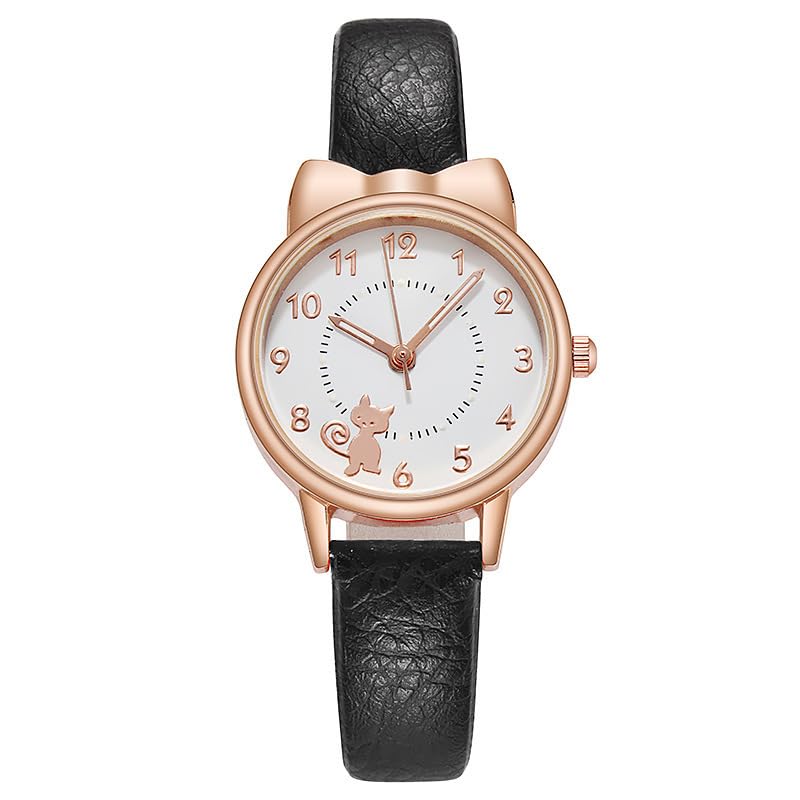 LIWEARE Damenuhr Damenmode Quarzuhr PU- Lederarmband Einfache lässige Armbanduhr für Damen Mädchen