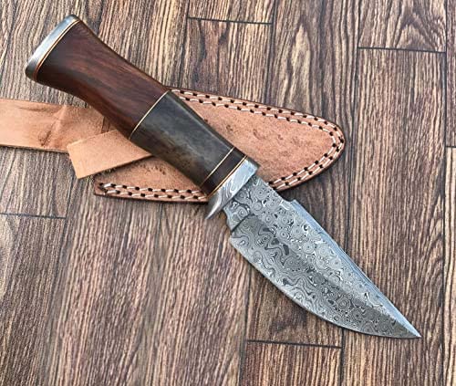 RG-7000 Custom Handmade Damascus Steel 10 Inches Knife - Great Piece of Art