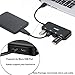 immagine 5Atolla Hub USB 3.0 a 4 porte – Hub dati ultra sottile USB 3.0 con singoli interruttori on/off e LED USB 3.0 Splitter di estensione