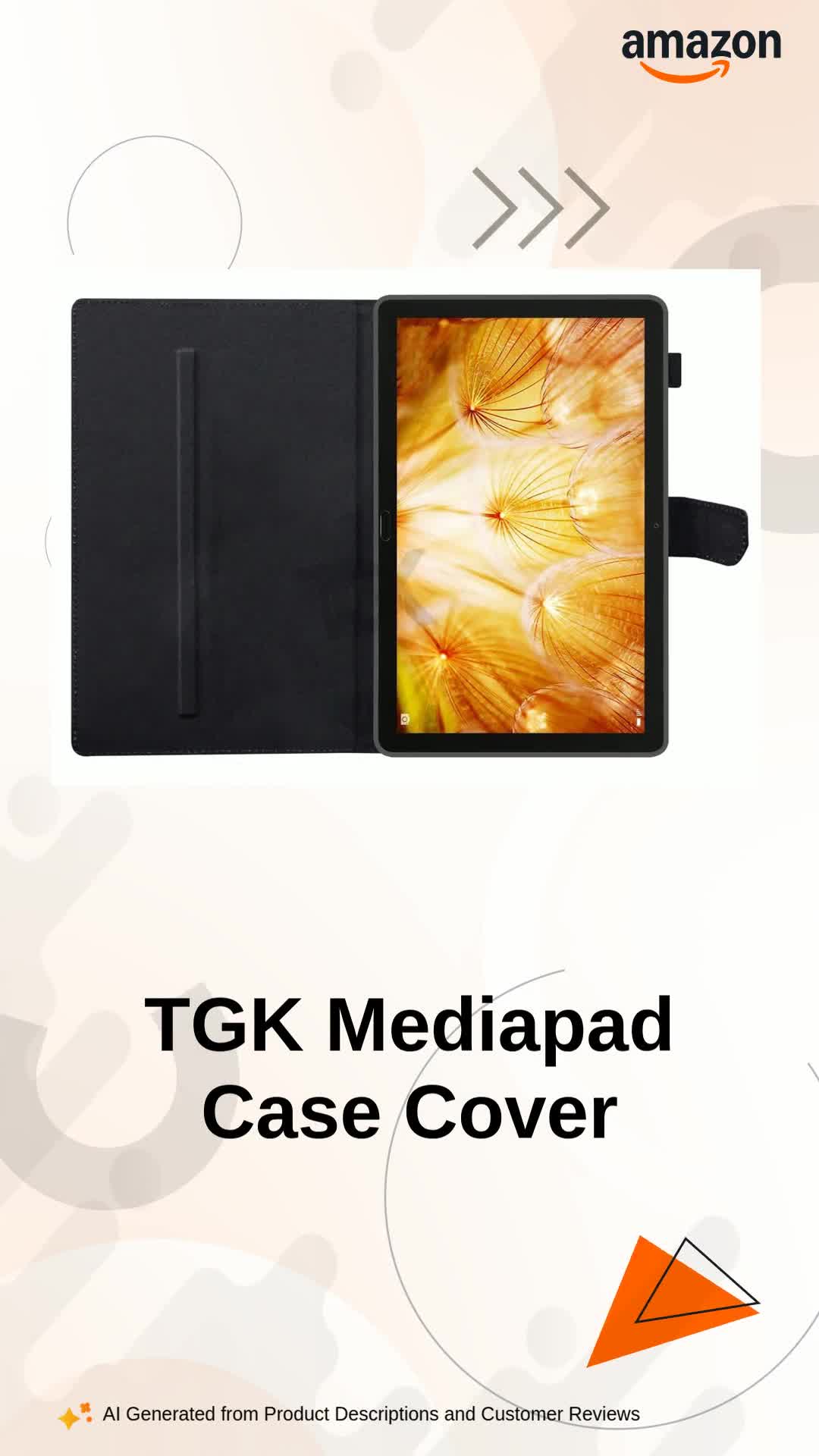 TGK Leather Flip Stand Case Cover for Huawei Mediapad M5 Lite 10.1