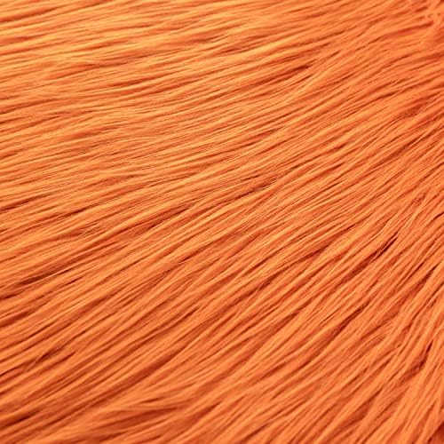Faux Fur Fabric Orange 10x10in