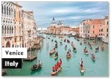 Design esclusivo Venezia, Italia, Canal Grande. Apertura di Carnevale di Venezia con Parata Acquatica Gondola Barca, Magn